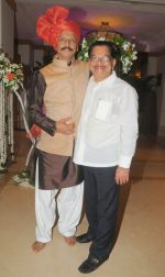 Bhai Jagtap with Suresh Shetty at Designer Manali Jagtap Engagement in JW Marriott on 6th Sept 2014